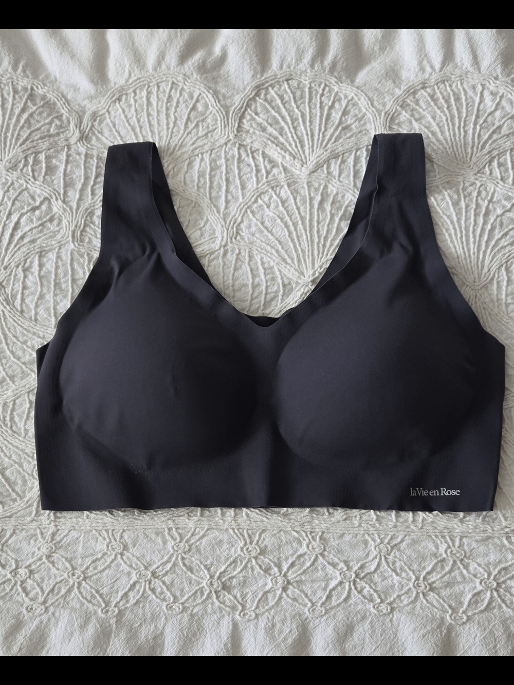 La Vie En Rose Dark Grey Seamless Wireless Molded Cup Bra